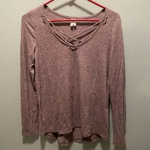 Size small - gray long sleeve top